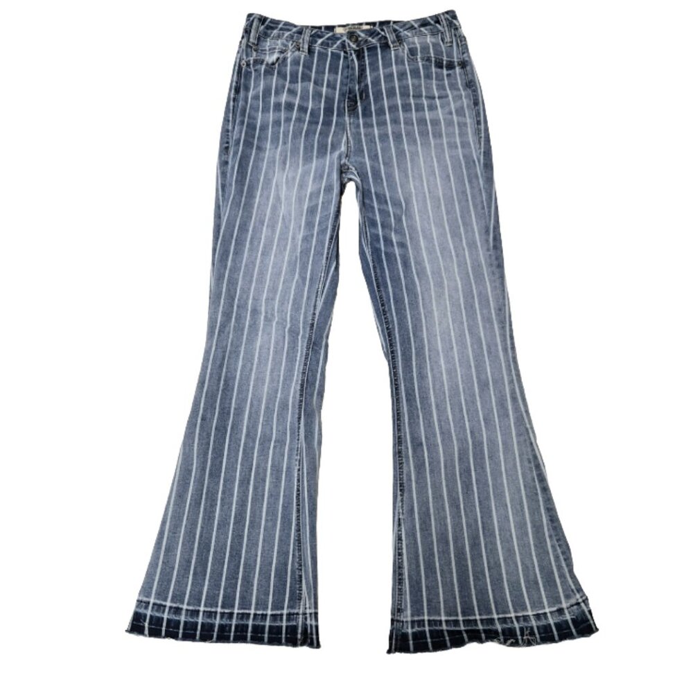 UNISEX ROCK AND ROLL DENIM HIGH RISE JEANS 32X32